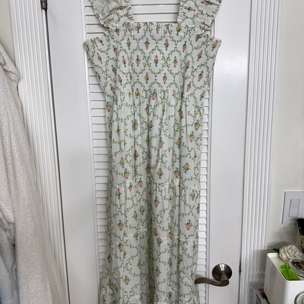 🌸🪻⭐️RARE: BNWT Hill House Ellie Nap Dress in Pastel Trellis Plus Size 2XL 🪻🌸 - Picture 7 of 10